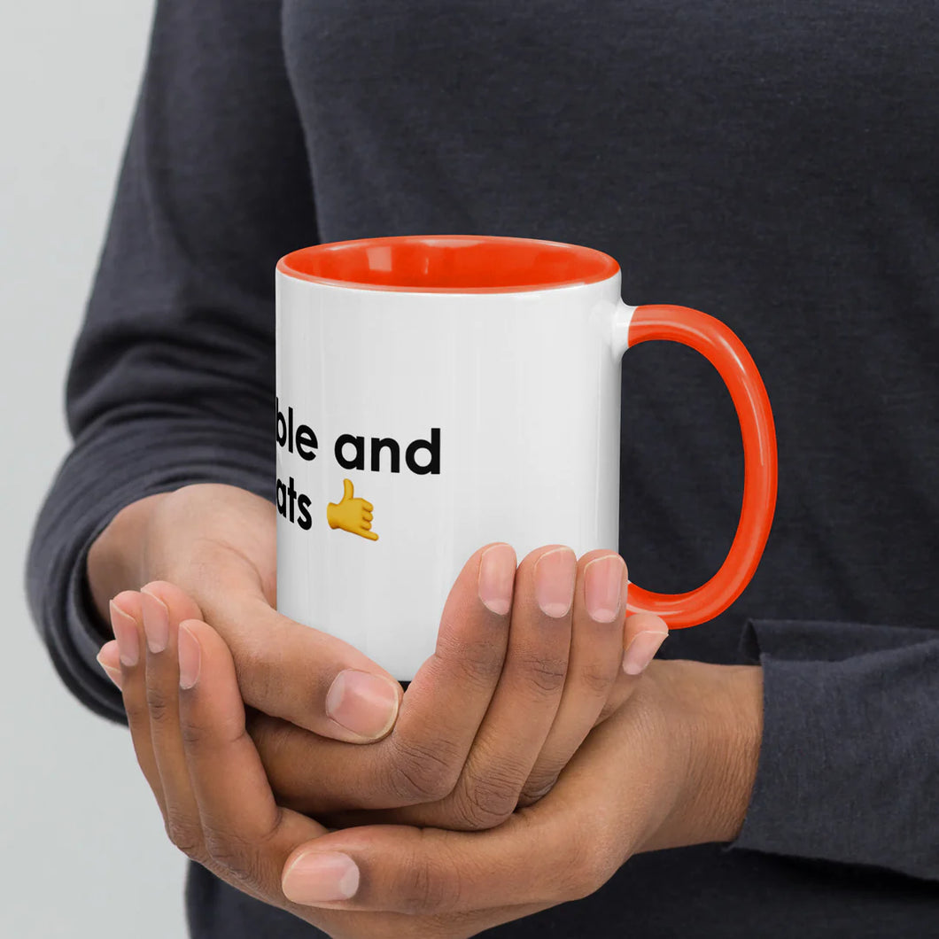 Stay humble and stack sats mug - orange 