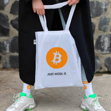 Load image into Gallery viewer, Bitcoin fabric bag - made of organic cotton 
