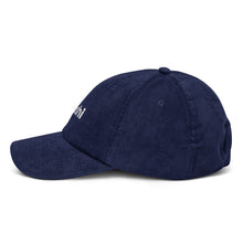 Load image into Gallery viewer, Satoshi Cord Cap - Navy
