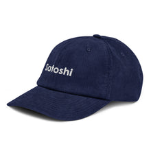 Load image into Gallery viewer, Satoshi Cord Cap - Navy
